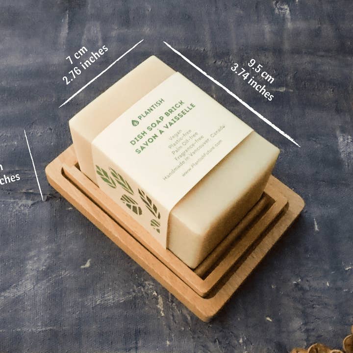 Plantish - Wholesale Dish Soap - Solid Dish Soap Brick (13oz)1