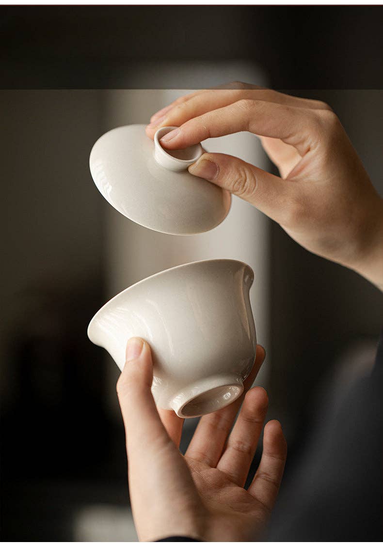 Gohobi （We cover U.S. import duties） – wholesale Tea pot – Gohobi Grass Wood Ash Glaze Large Gaiwan7