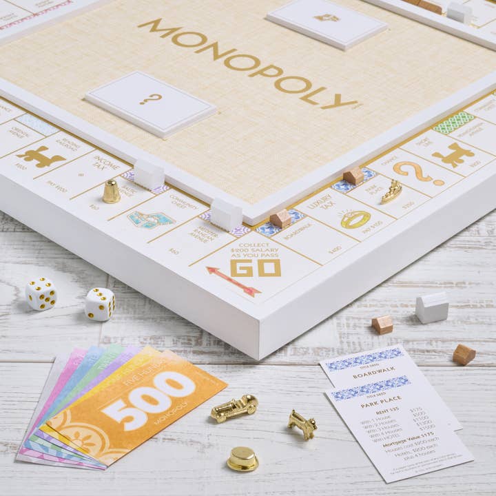 WS Game Company - Wholesale Board Game - Monopoly Bianco Edition