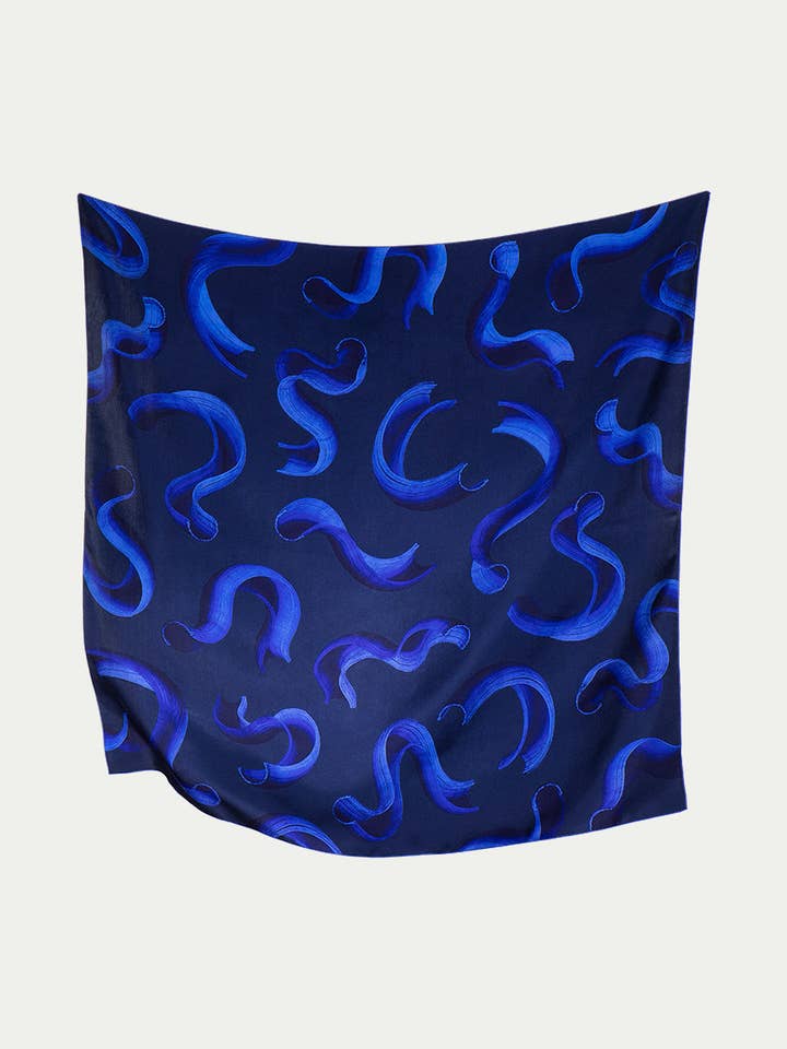 Foulard quadrato Solférino Nuit per la vendita all'ingrosso da parte di DÉJÀ-VU