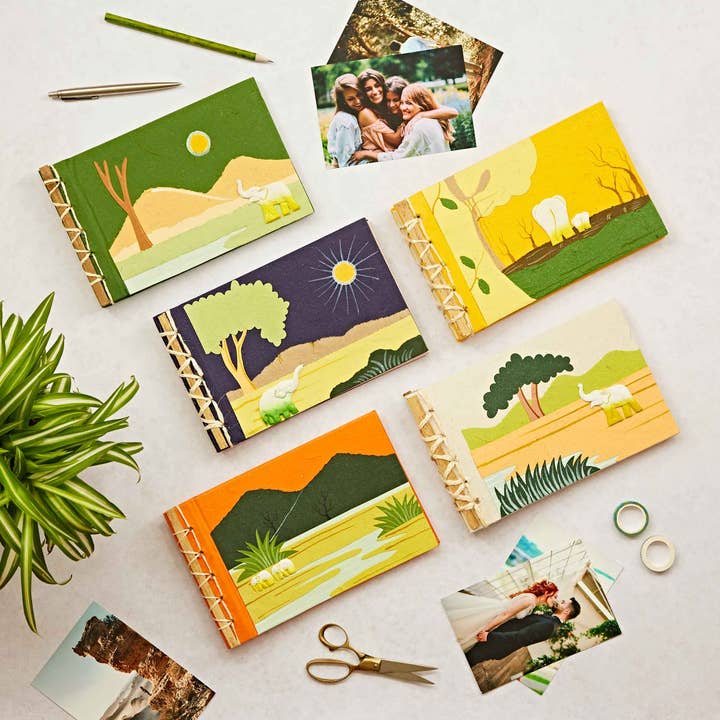 Album fotografici Eco Elephant Dung realizzati a mano - Scrapbook per la vendita all'ingrosso da parte di The Paper High Gift Company Limited