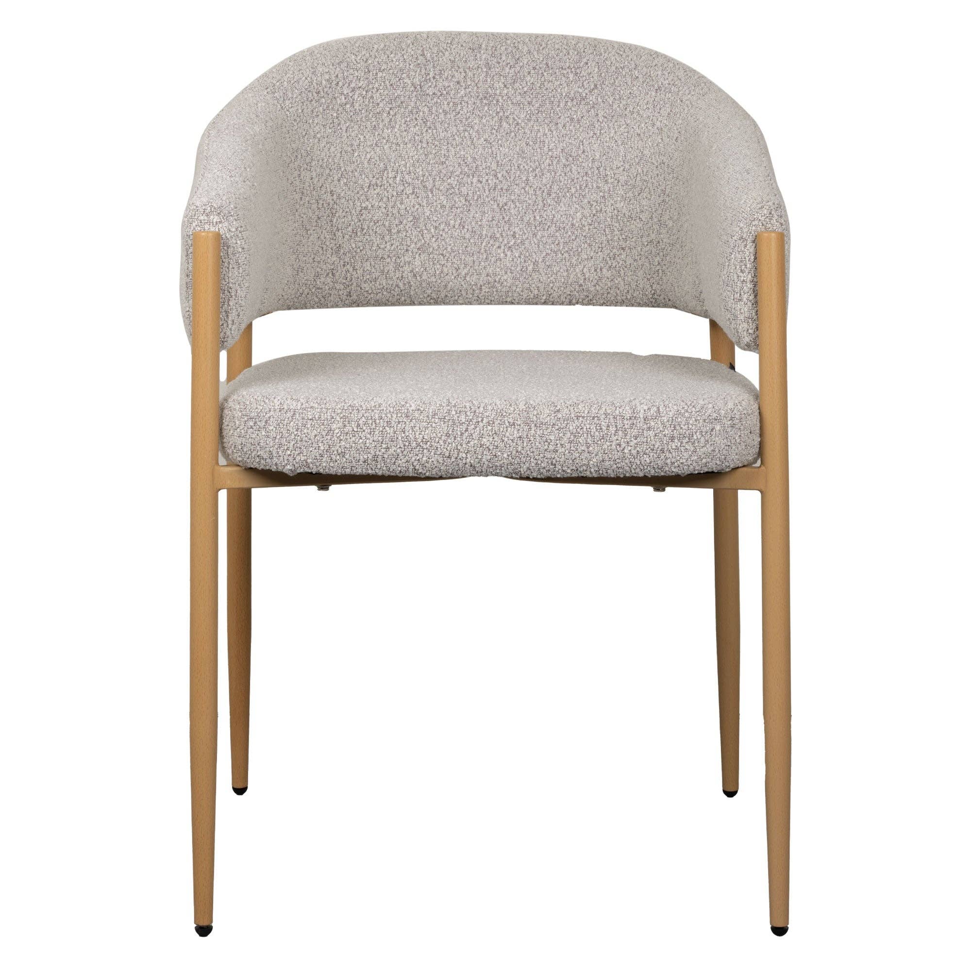 Usuals BV - Wholesale Chair - Luna Dining Chair - Ecru Natural - Boucle1