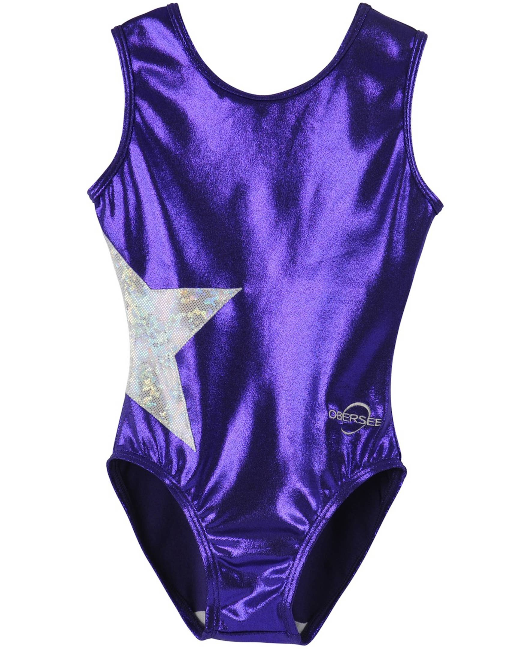 Obersee - Wholesale Leotard - Kids - Girl's Gymnastics Leotard - Purple Star1