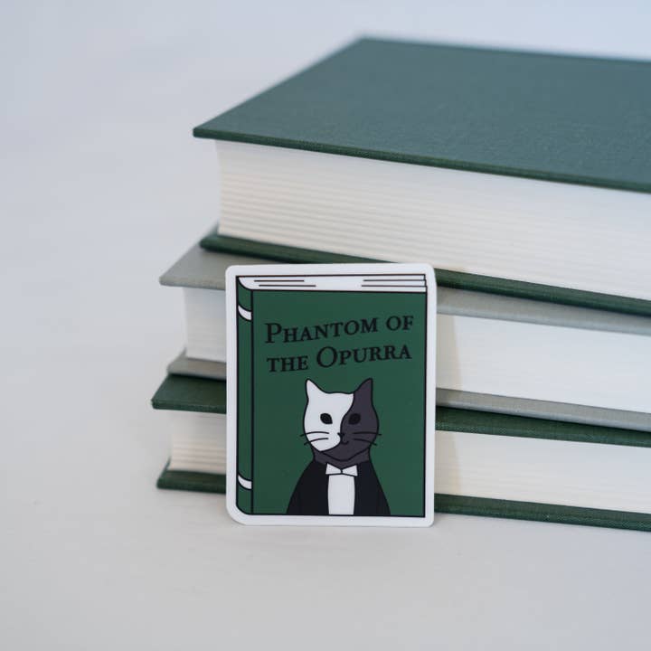 Phantom of the Opurra Sticker for wholesale by Bona Fide Bookworm