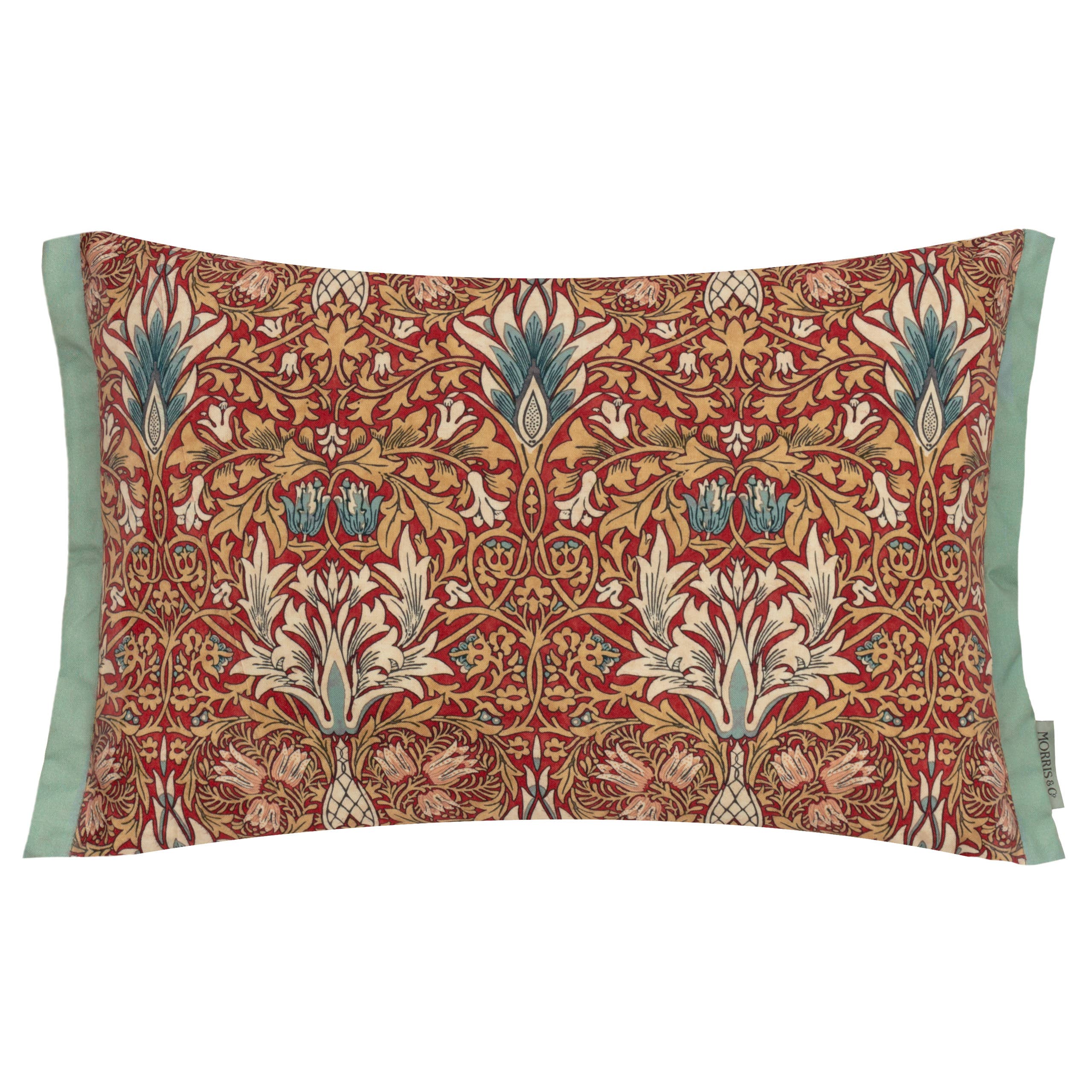 Berry Natural Snakeshead Printed Outdoor Cushion Berry/Natural for wholesale on Faire1