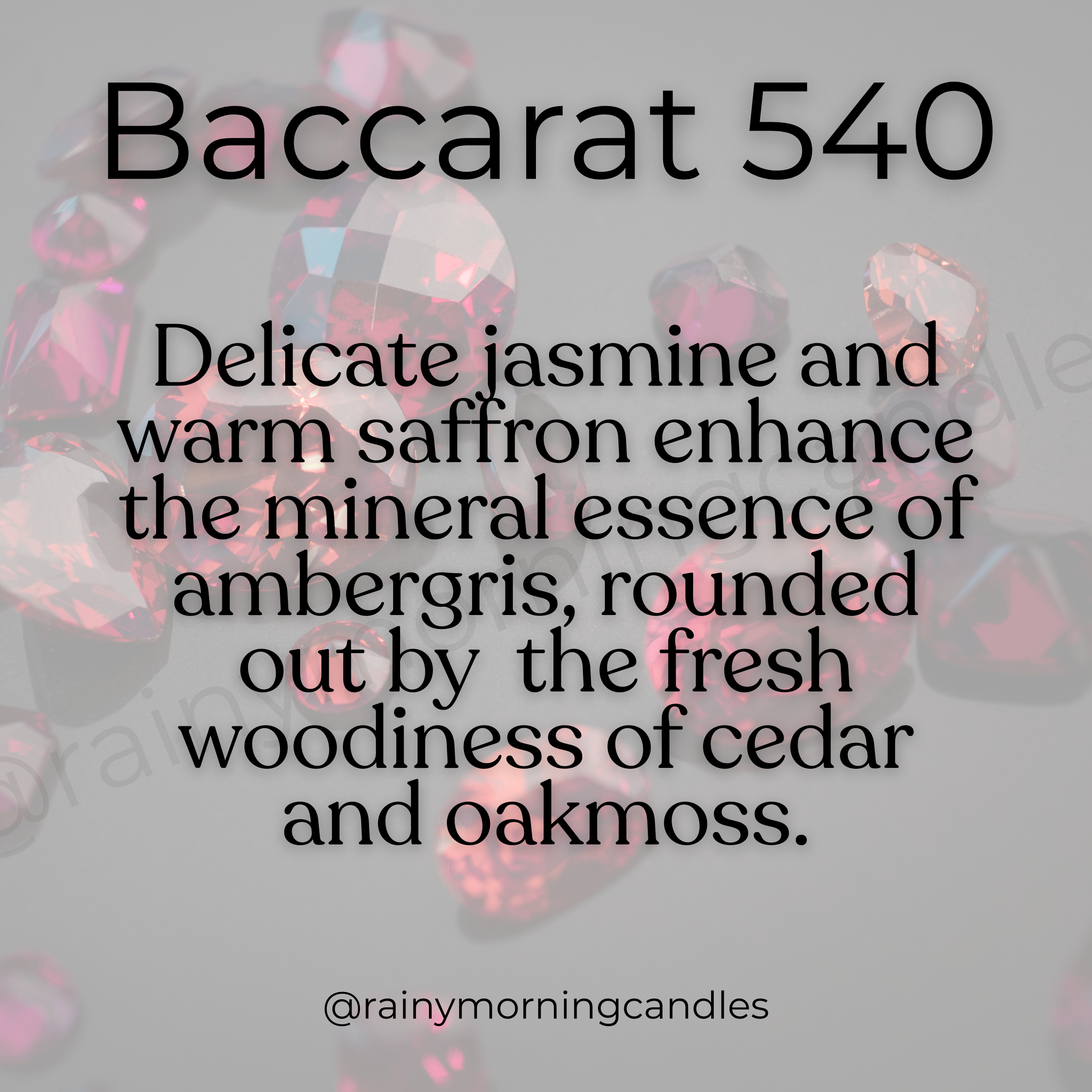 Rainy Morning Candles - Wholesale Wax Melt - Baccarat 540 | Baccarat Rouge 540 Inspired Snap Bar Wax Melt4