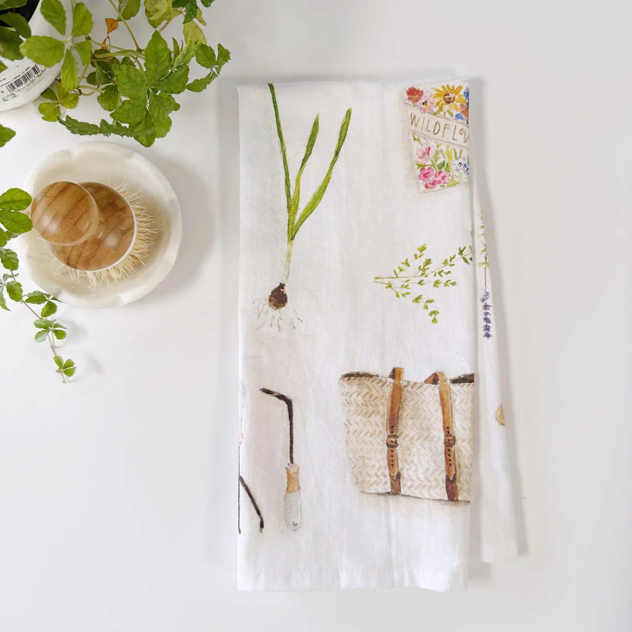 emily lex studio - Wholesale Tea Towel - garden cotton flour sack tea towel5