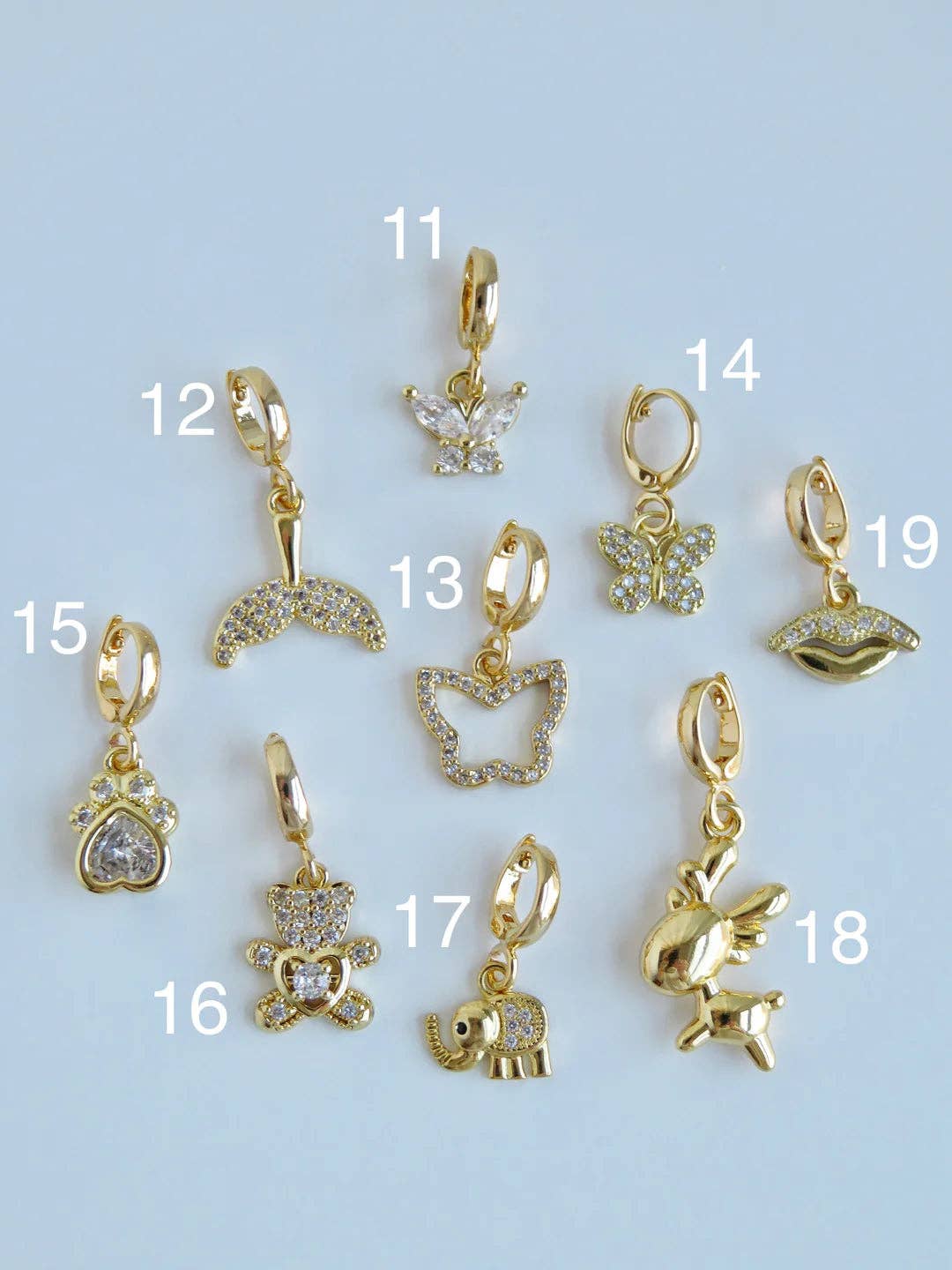 Curated By Suarez - Wholesale Individual Charm/Pendant - Symbolic Clip Charm  - Charms with Hinged Clasp1