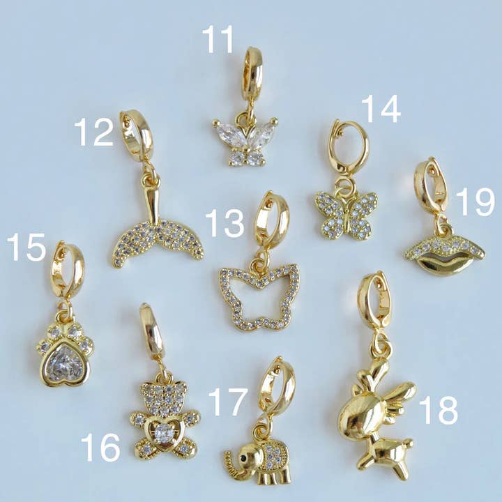 Curated By Suarez - Wholesale Individual Charm/Pendant - Symbolic Clip Charm - Charms with Hinged Clasp1