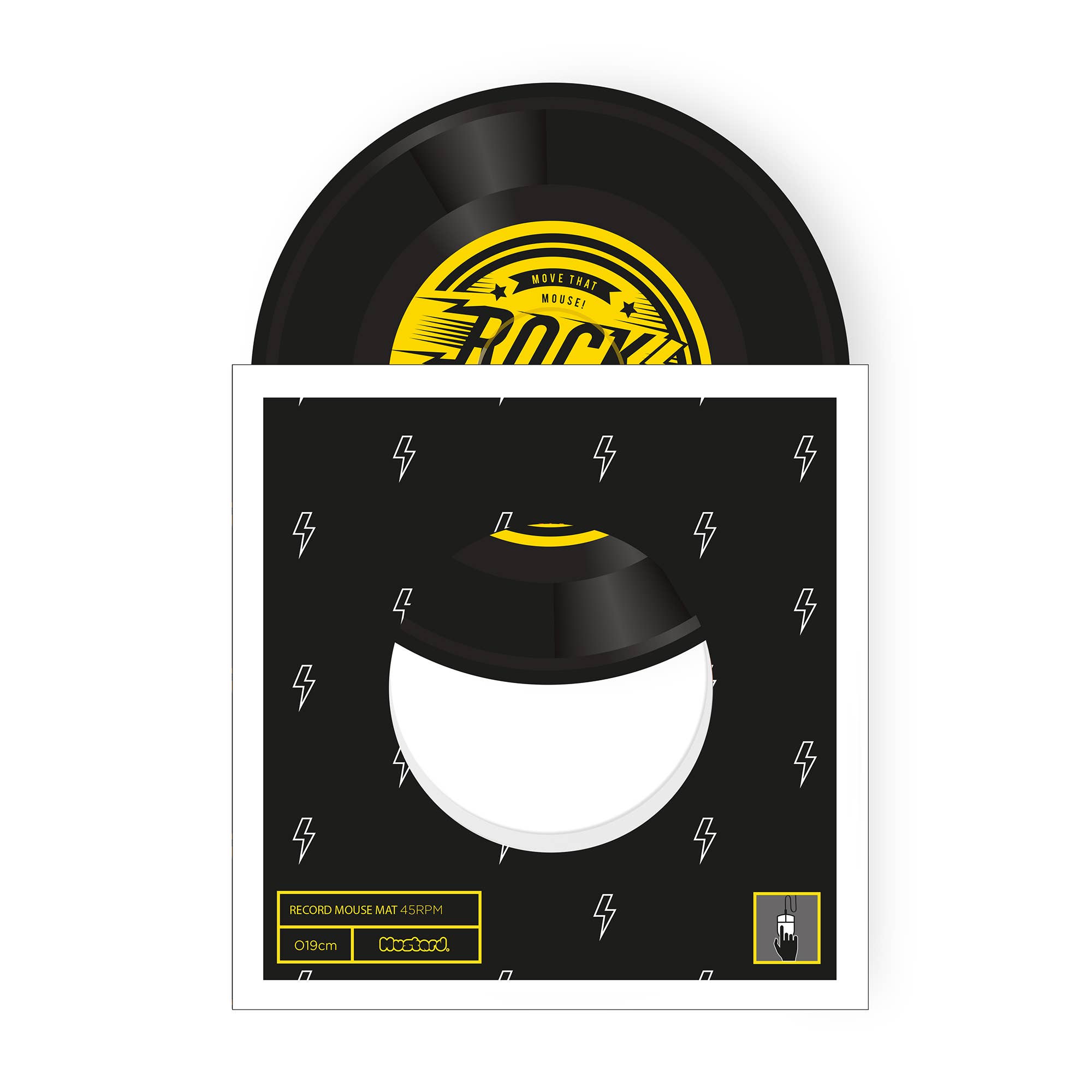 Mustard – wholesale Mousepad/trackpad – Rock N Roll Mouse Mat3