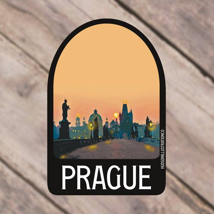 Prague Czech Republic Sticker/Magnet/Print/Postcard for wholesale by About Town Co