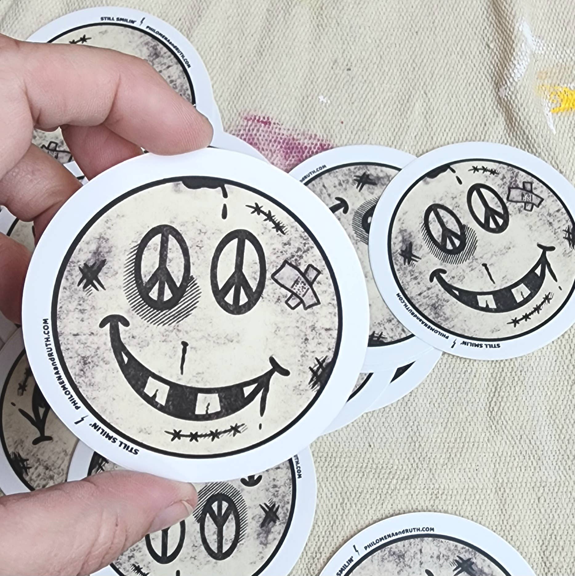 Hardworking Stoner - Vendita all'ingrosso Adesivo - Still Smilin' - adesivo in vinile7