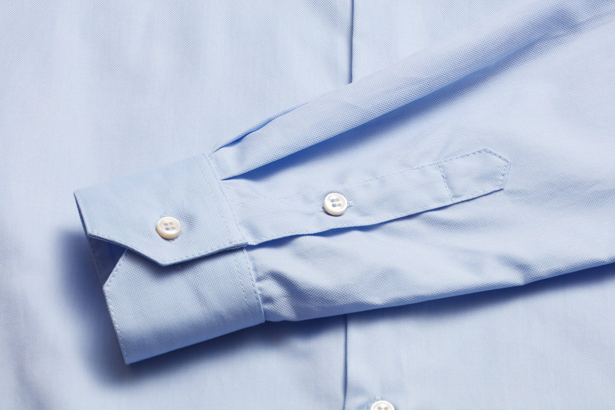 Philip Blank - Wholesale Button Down Shirt - Men's - Blå bomullsskjorta3