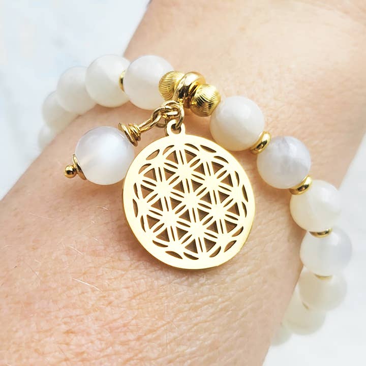 Moonstone wellness bracelet for wholesale by Moira Bijoux Creation