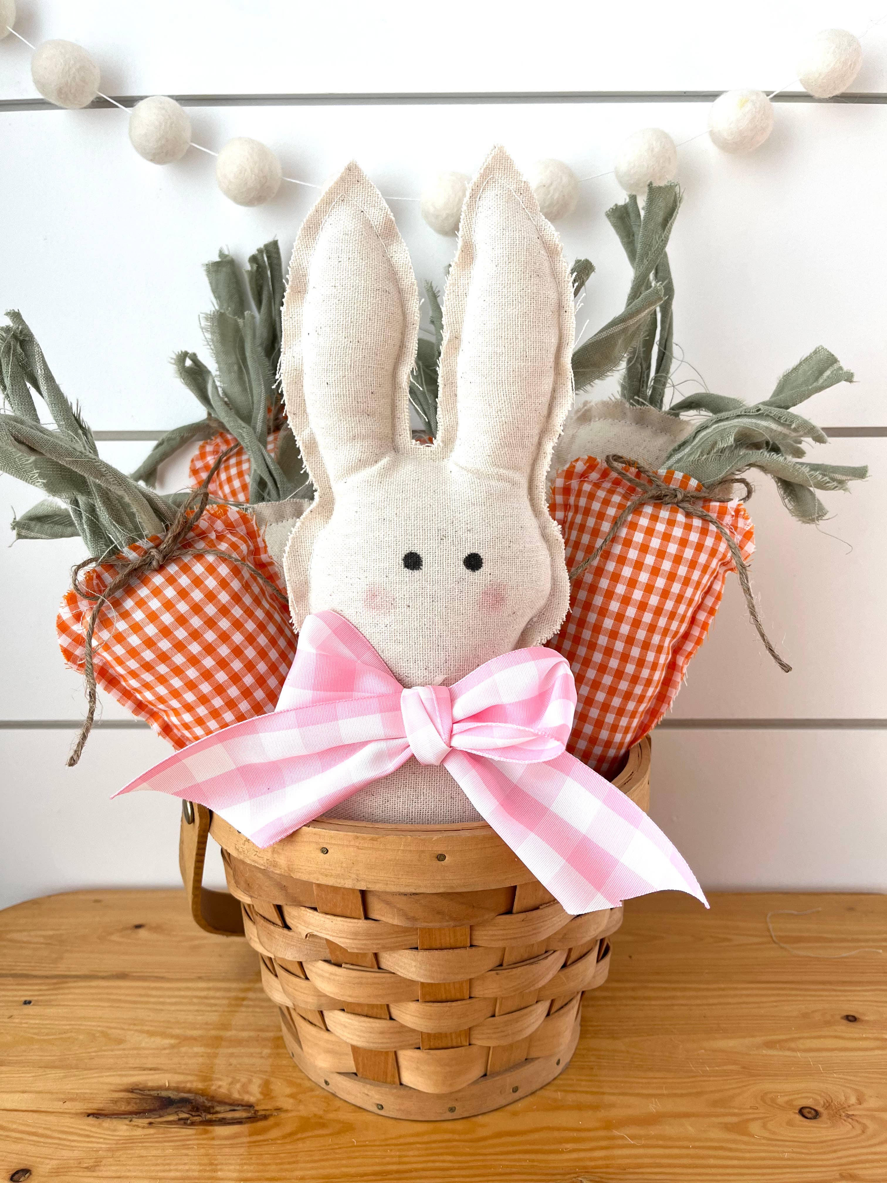 Kate + Em - Wholesale Decorative Tabletop Object - Rustic Fabric Regular Carrots 5 Pack-8 Options5