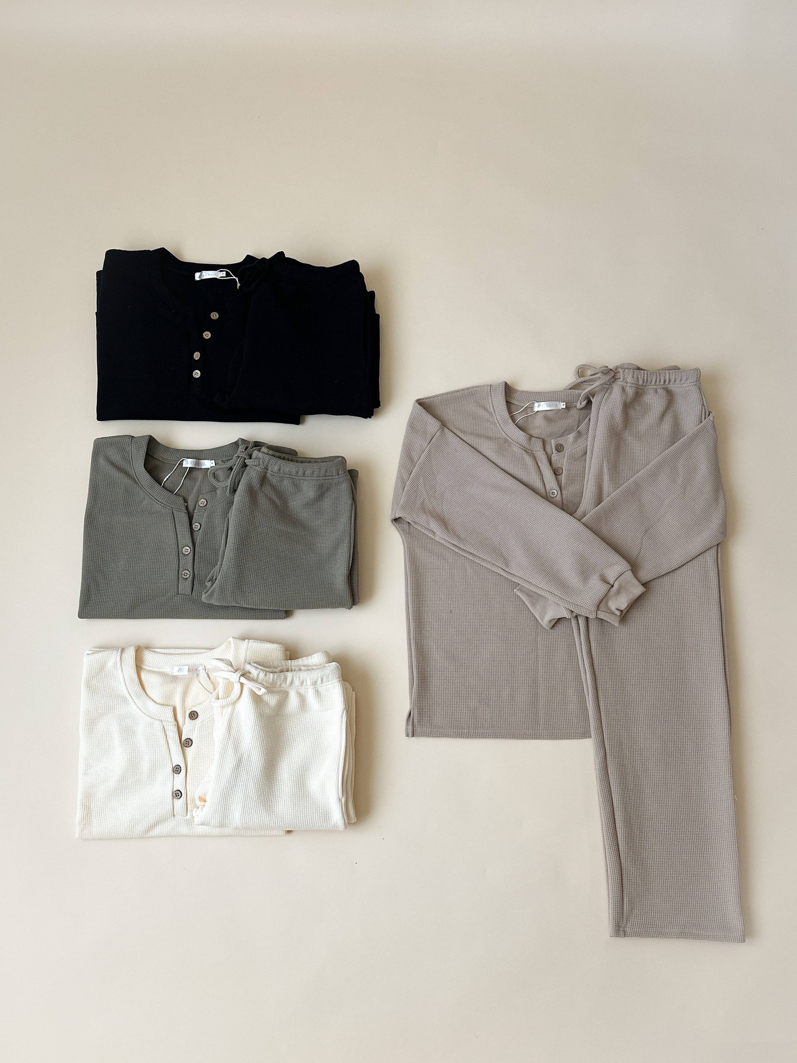 Aziel & Luca - Venta al por mayor Conjunto de ropa cómoda - Mujer - Set de gofres para adultos5