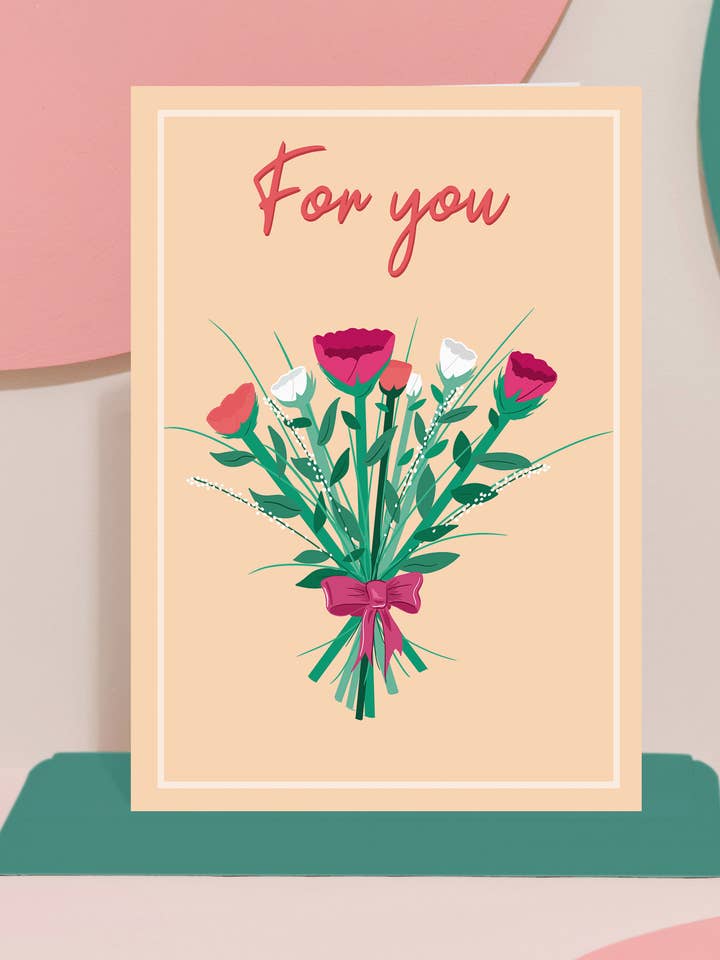 'For You' card for wholesale by Pink and Mint Design