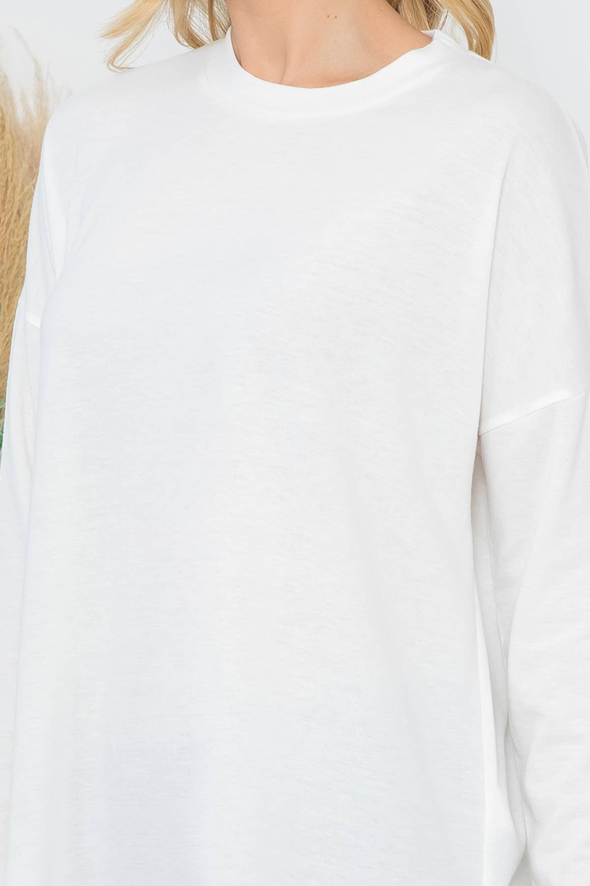 You & Me - Vente Tunique – femme - HAUT EN MOLLETON À MANCHES LONGUES YMT20090V ET OURLET ARRONDI19