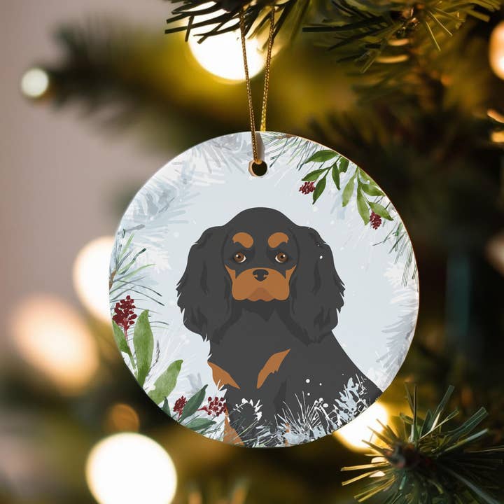 Cavalier KIngs Charles Spaniel Dog Christmas Ornaments for wholesale by Canine Companions
