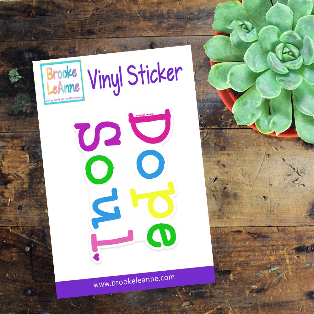Brooke LeAnne - Wholesale Sticker - Dope Soul Vinyl Sticker3