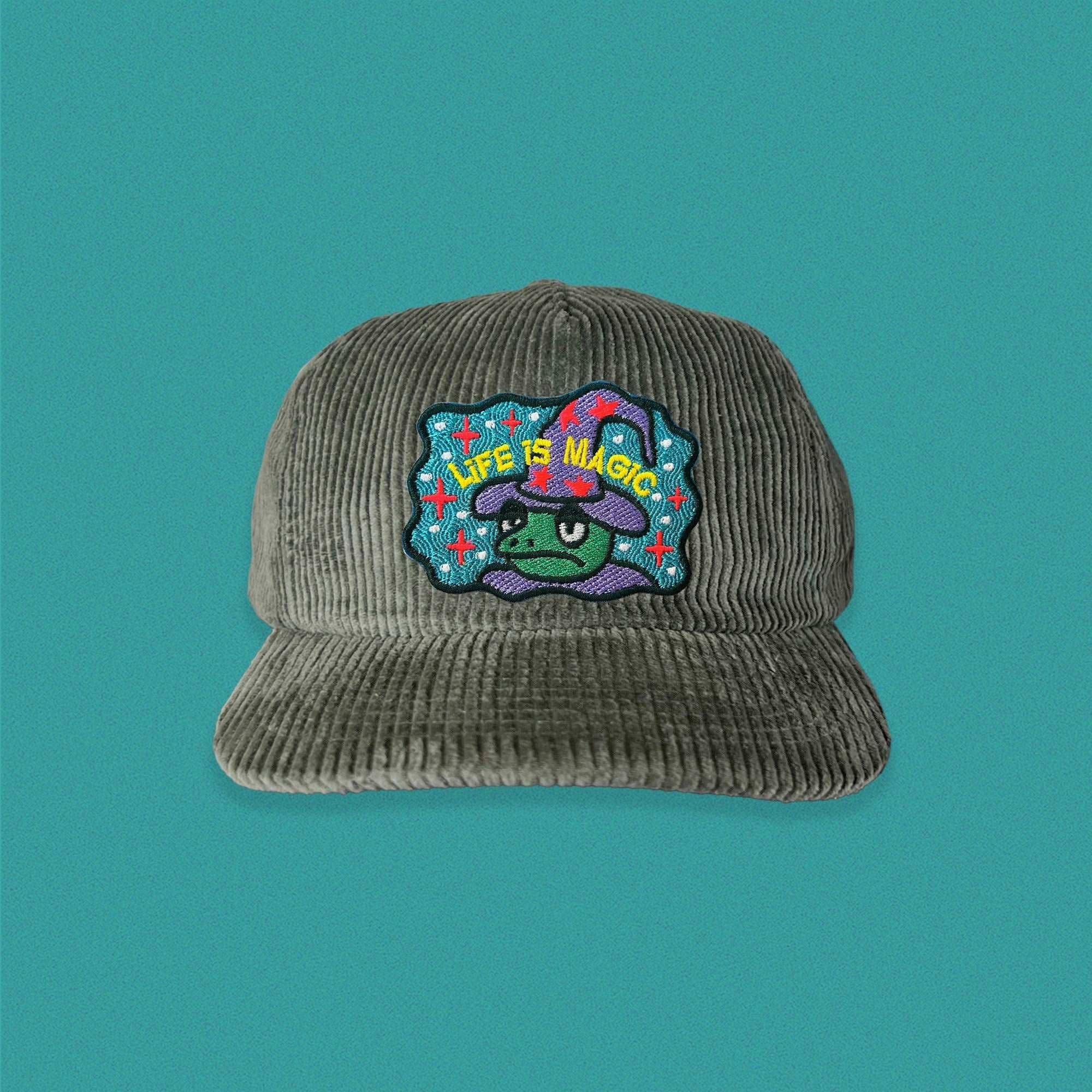 The Space Bureau - Wholesale Baseball Cap - Women's - Frog Wizard 5-Panel Corduroy Hat0