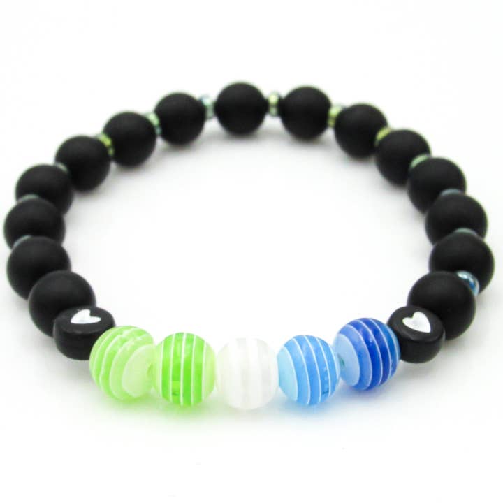 Pride Flag Stretch Bracelets for wholesale by Oh, Heart!