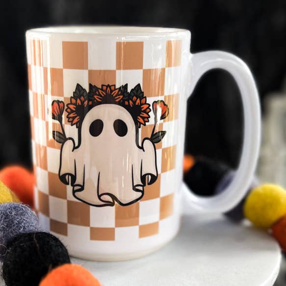 Tasse mit floralem Muster, kariert für den Großhandel von Cups4Cuties