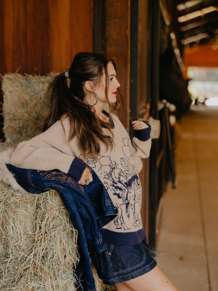 Rodeo Quincy – Großhandel Strickpullover – Damen – Rodeo-Trail-Pullover5