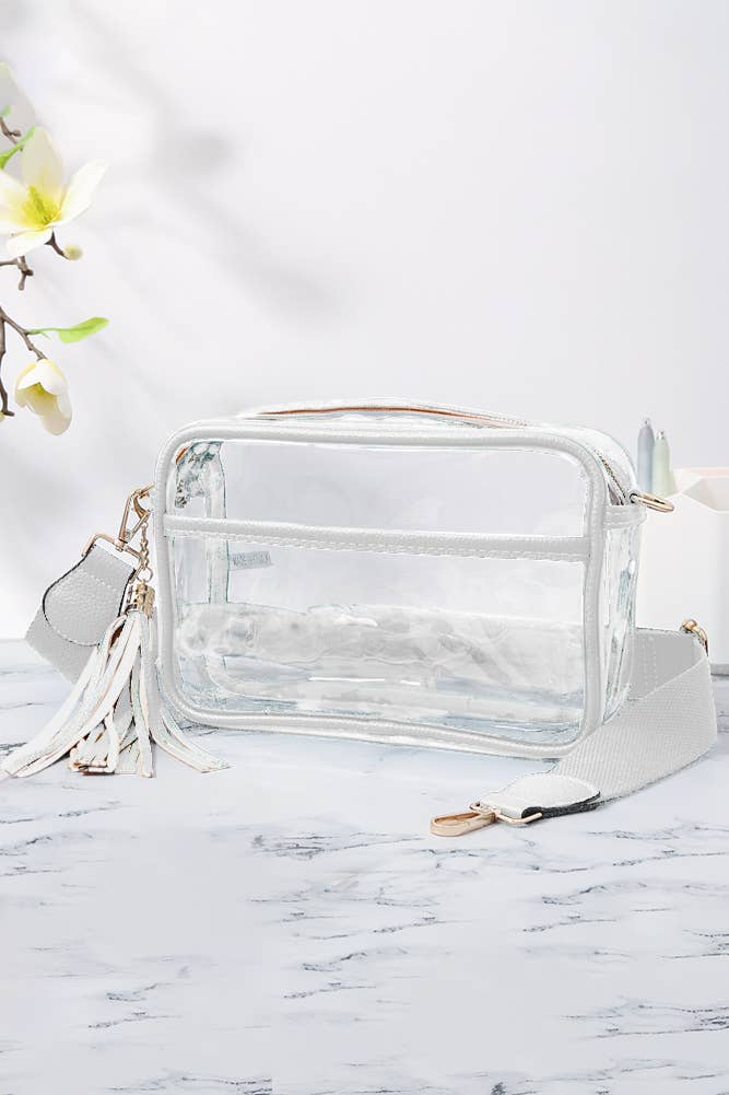 Hana - Wholesale Crossbody Bag - Women's - Clear PU Cross Body Camera Bag3