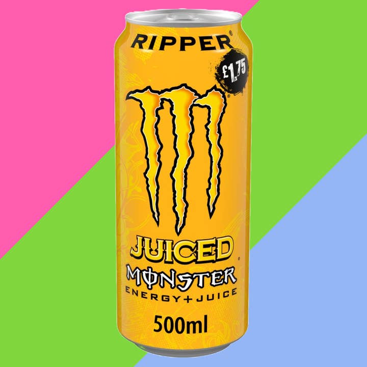Monster Energy Drink Ripper 12x500ml PMP 1,75 £ para venta al por mayor de Gaffney's Sweets & Treats Wholesale