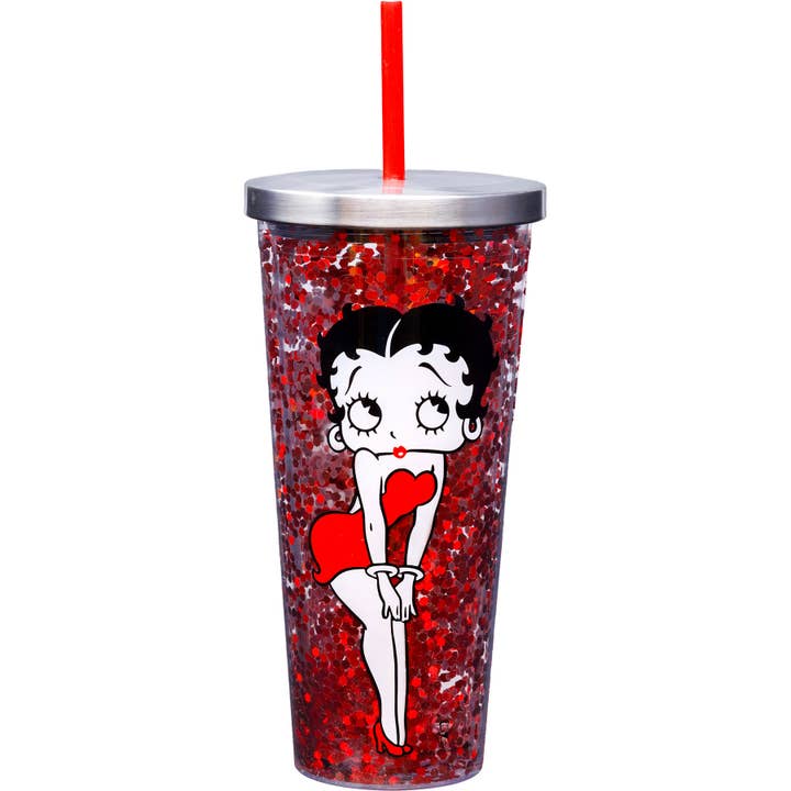 Betty Boop Glitter Cup for wholesale by Spoontiques, Inc