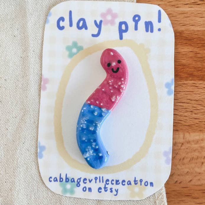 Cabbageville Creation - Venta al por mayor Broches - Pin Sour Gummy Worm | ¡Varios estilos!
