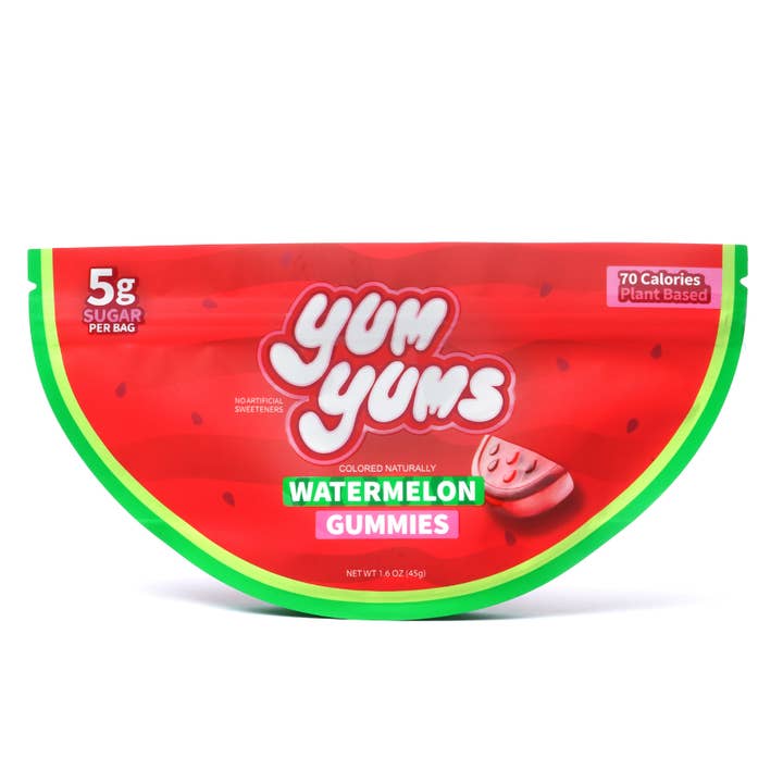 LOW SUGAR WATERMELON GUMMIE SLICES for wholesale by YUM YUMS