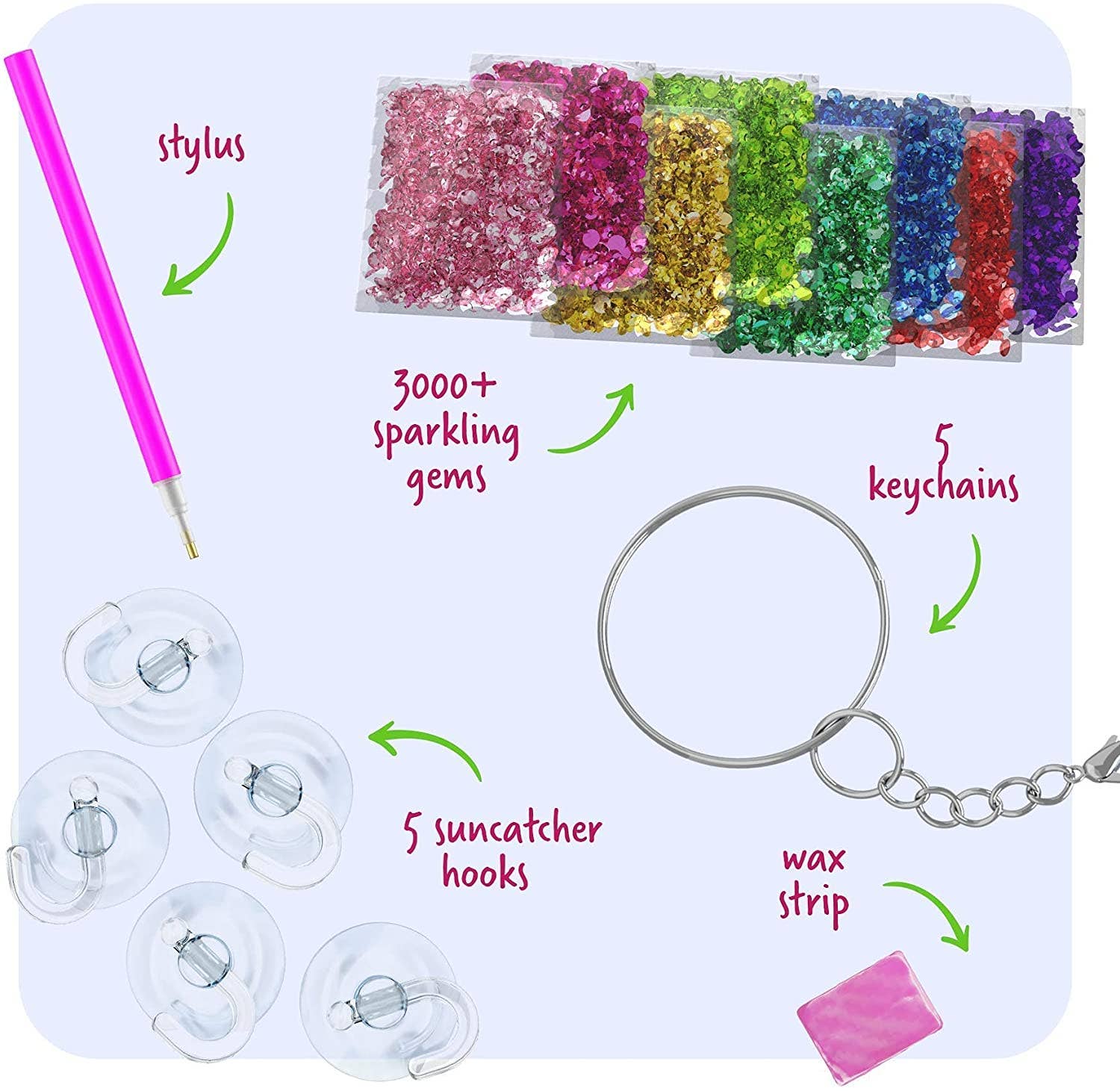 Dan&Darci - Vente Kit de bricolage – enfant - Kit de peinture aux gemmes pour enfants2