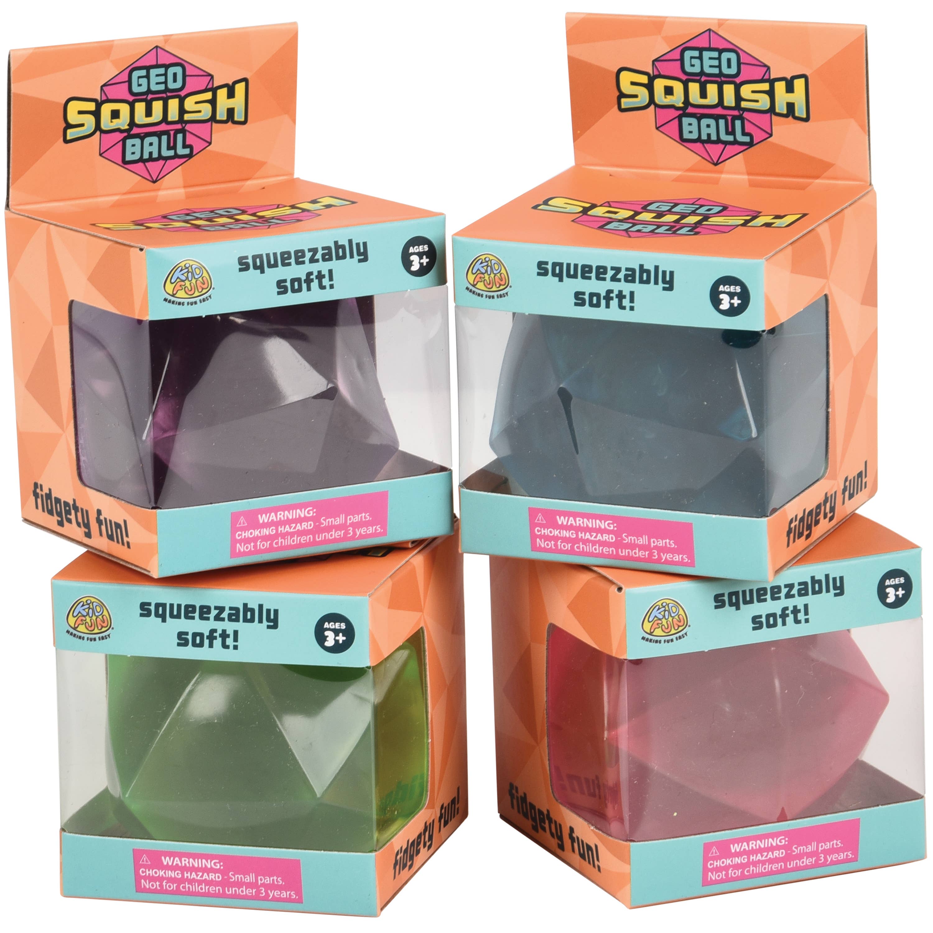 US Toy Company - Wholesale Squishy Toy - Kids & Baby - Geo Squish Sugar Ball 12-Unit Display18
