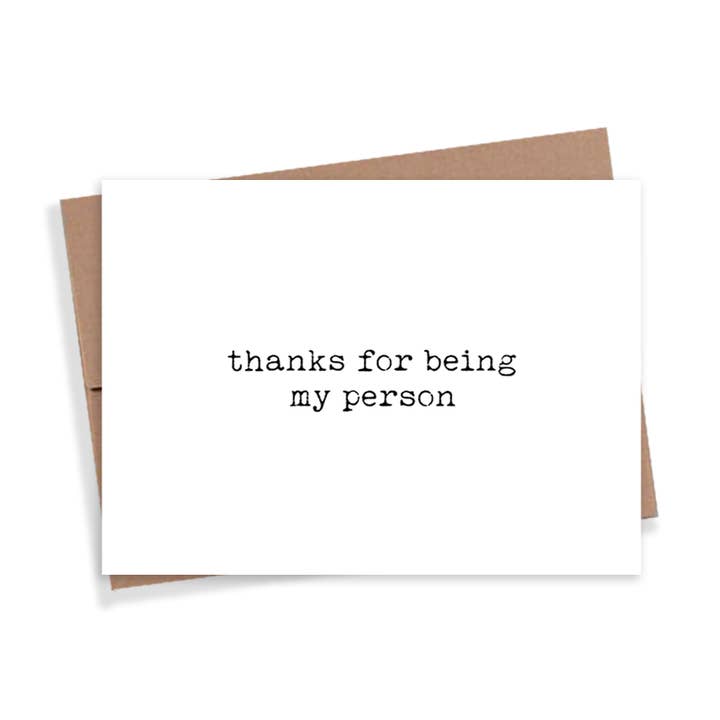 Expression Design Co - Wholesale Thank You Card - My Person Card