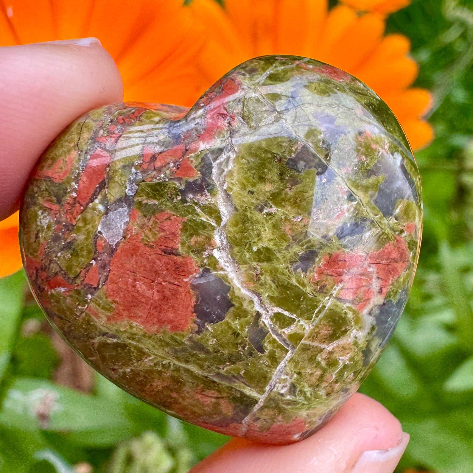 Elf Kendal Hippies - Vendita all'ingrosso Pietra/cristallo spirituale - Cuore di cristallo 30mm cuore di pietra preziosa cuori di pietra mista di Elf11