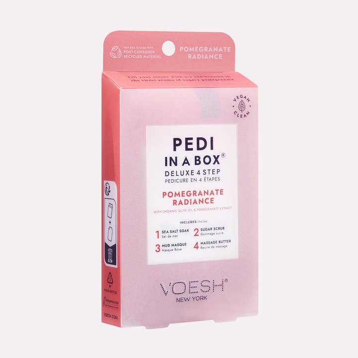 Pedi en Boîte 4 Étapes - Service Supplémentaire - Éclat de Grenade pour la vente par VOESH New York