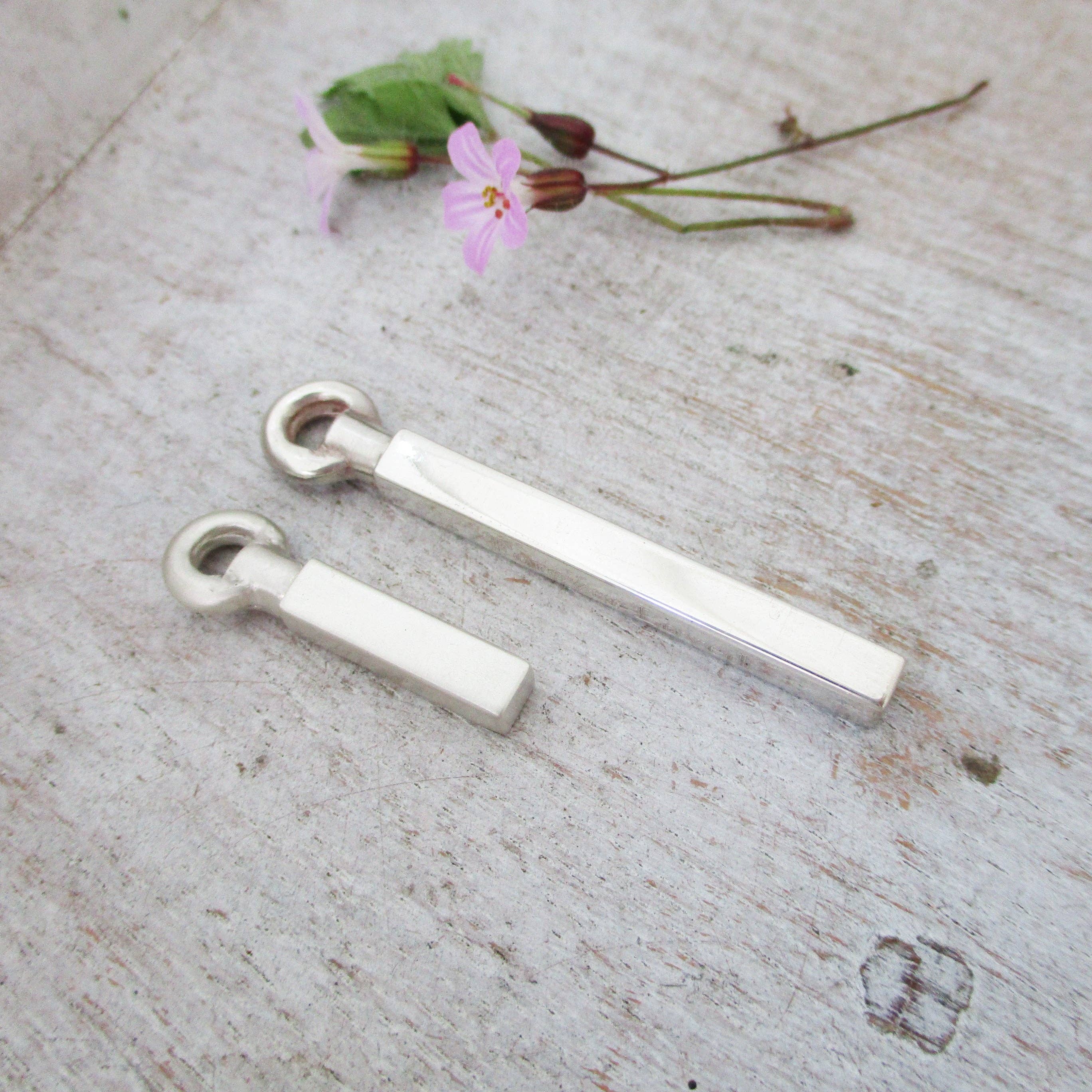 Luxe Design Jewellery - Wholesale Pendant/Charm Necklace - Squared Urn Pendant for Cremation Ashes in Sterling Silver3