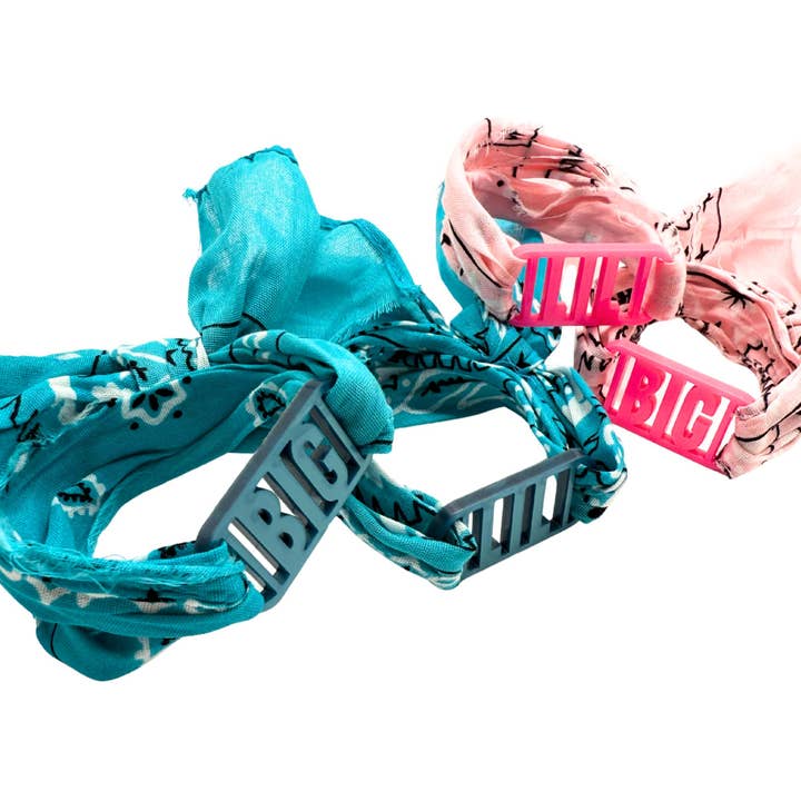 Sarahndipity Shop - Wholesale Bandana - Women's - Bandana Wrap with BIG or LIL Acrylic Slide3