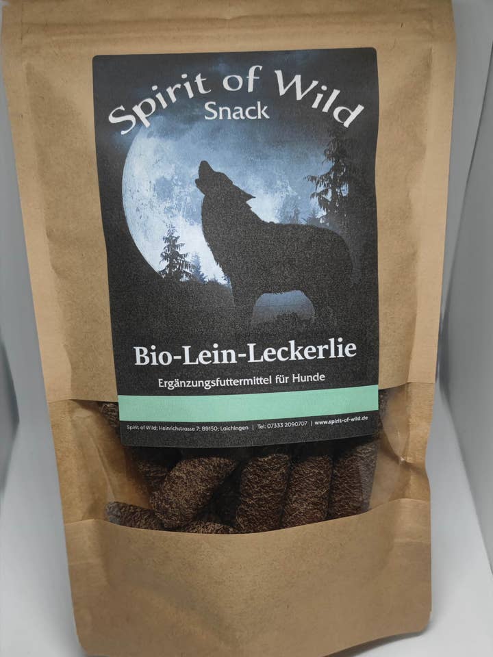Delicia de lino orgánico Spirit of Wild Snack para venta al por mayor de Spirit of Wild