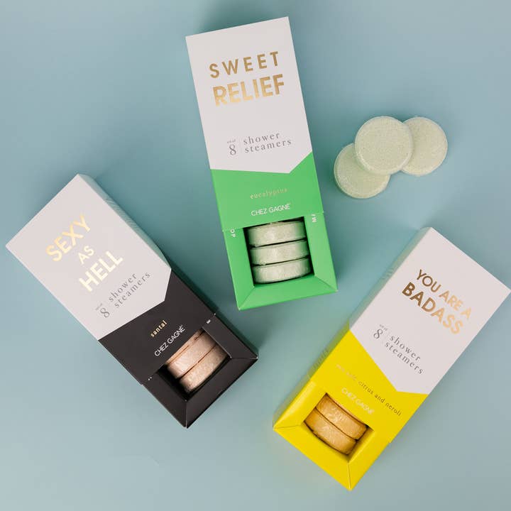 Chez Gagné - Wholesale Shower steamer/bomb - Sexy As Hell Shower Steamers - Valentine's Gift - Set of 85