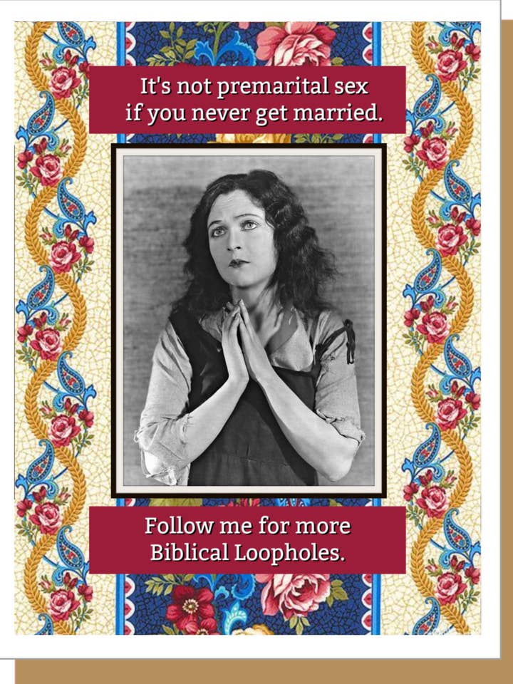 Premarital Sex - Everyday Card for wholesale by Ümlaut Brooklyn