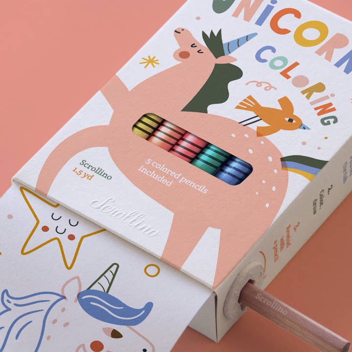 Scrollino - Wholesale Colouring book – Child & baby - Coloring Book - Scrollino Unicorns Coloring2