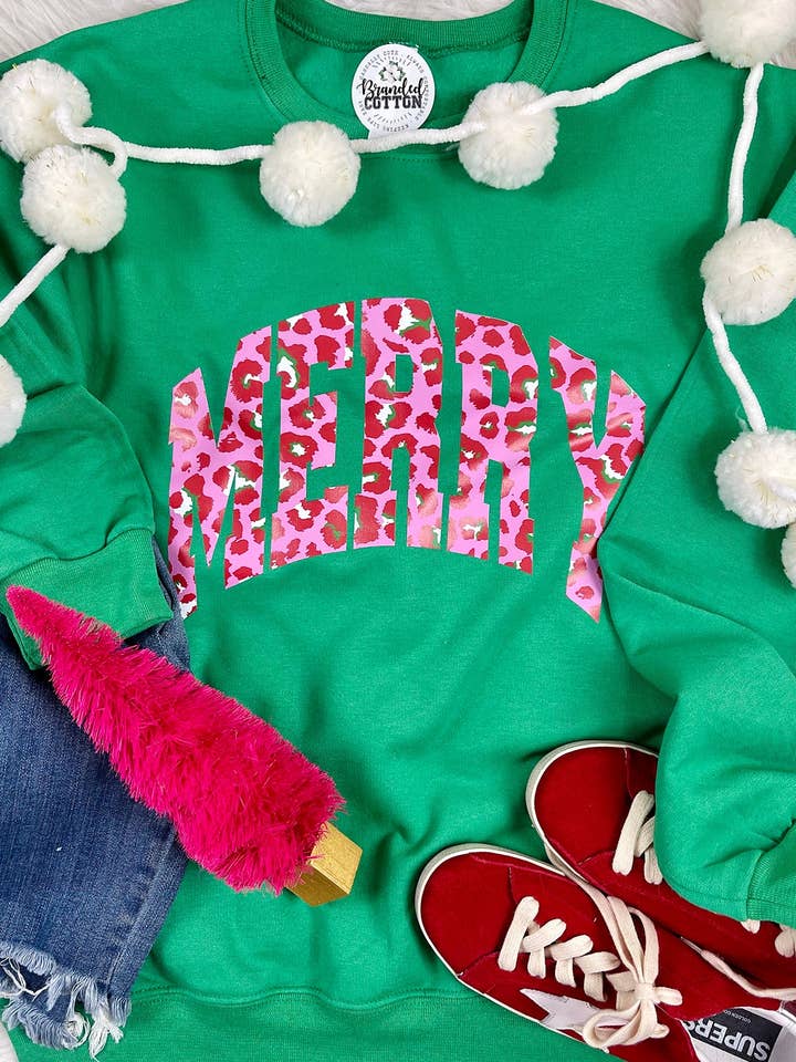 Make Me Merry Sweatshirt for wholesale by Branded Cotton