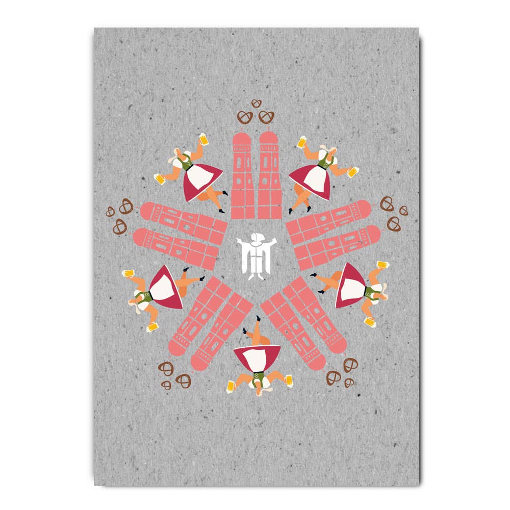 Fritzante - Wholesale Postcard - Munich kaleidoscope0