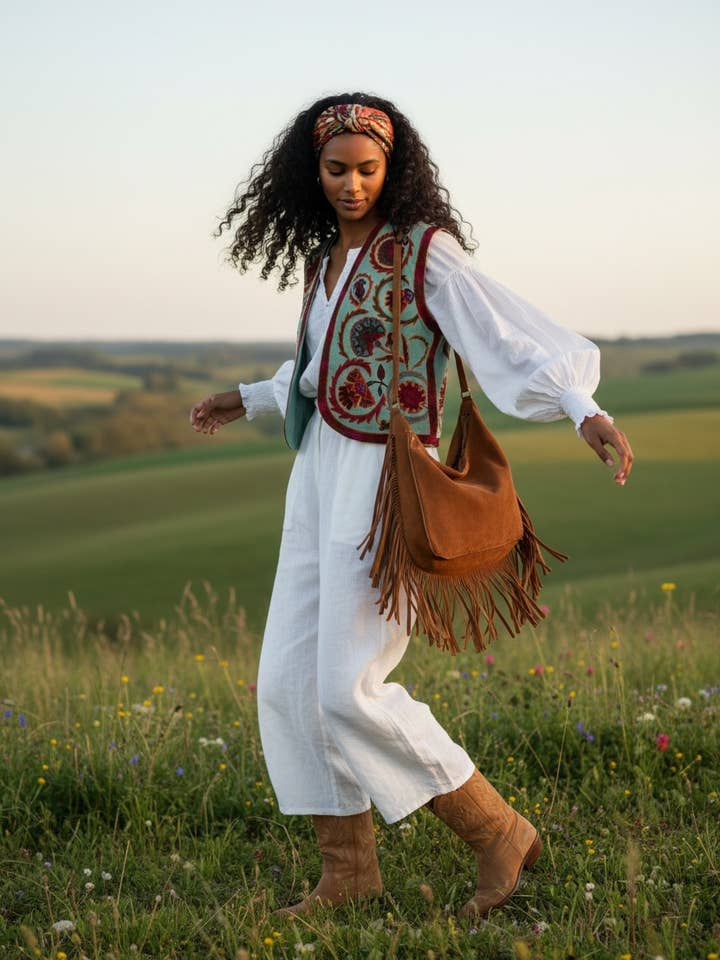 Samtweste, Bestickt – Hergestellt in Indien für den Großhandel von Kinomy