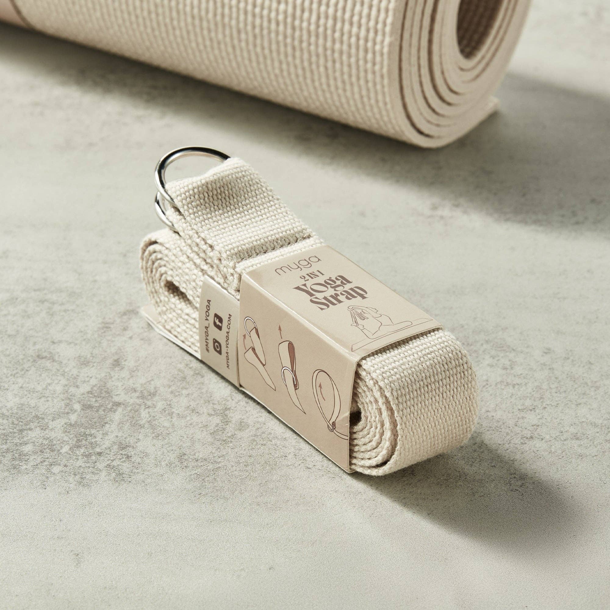 Myga Europe - Wholesale Yoga Strap/Band - 2 in 1 Yoga Belt - Sand5