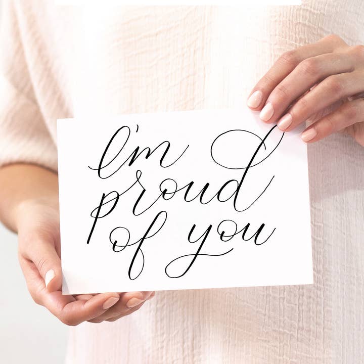 Greeting Card - I'm Proud of You for wholesale by Greater Joy Design