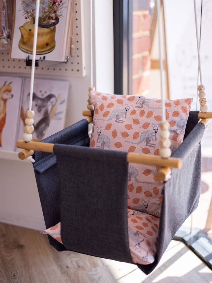 BABY SWING | DARK | ROO ROO LIGHT for wholesale by JAR OF WILD MOMENTS